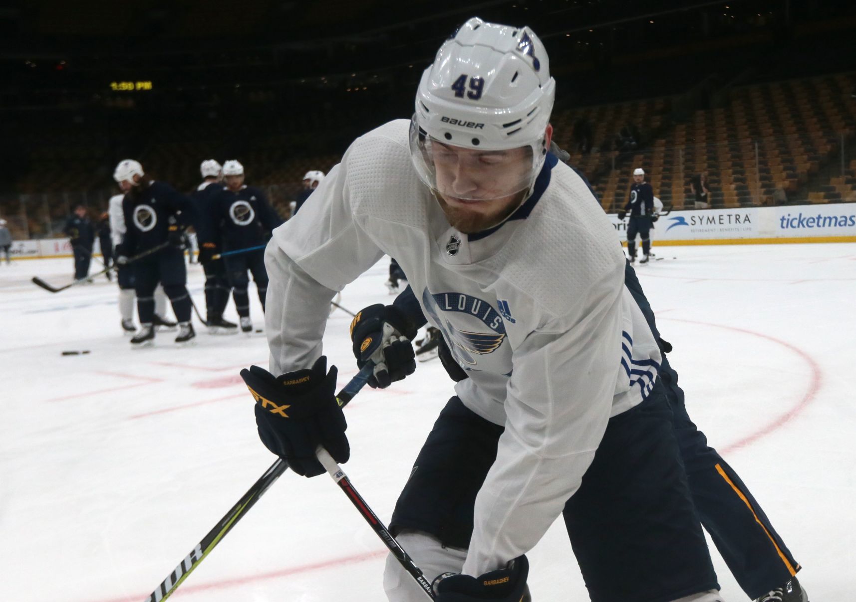 Blues practice at the TD Garden